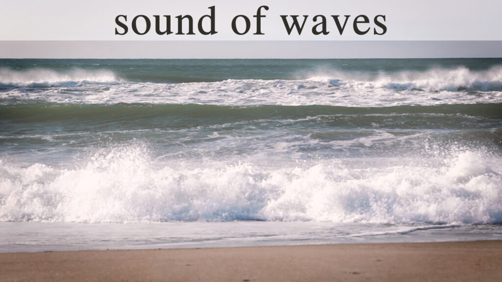 波の音をレコーディングしてきたよ