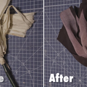 はたきの布のはりかえ